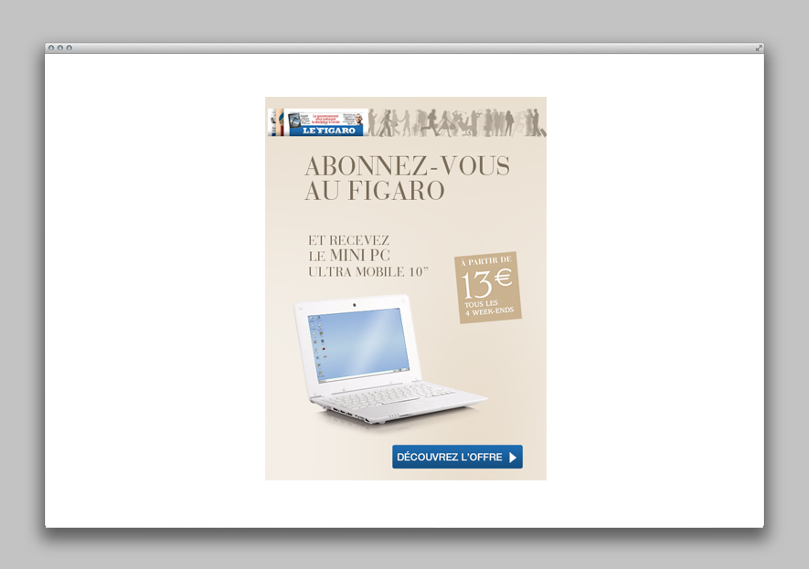 Le figaro - Emailing promotionnel